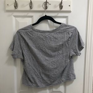 Brandy Melville Gray Crop Top